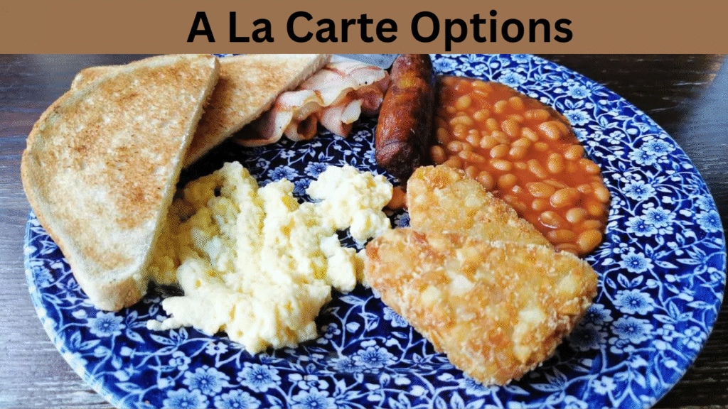 A La Carte Options