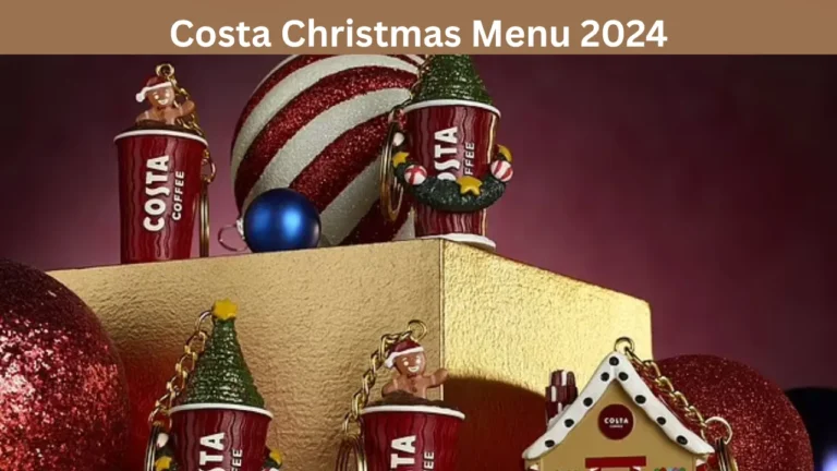 Costa Christmas Menu 2024