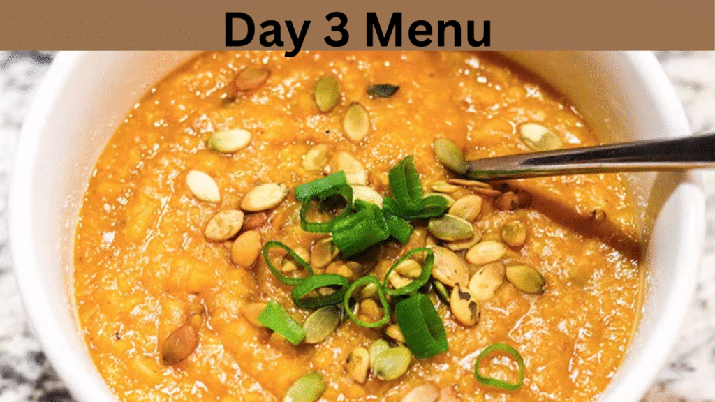 Day 3 Menu