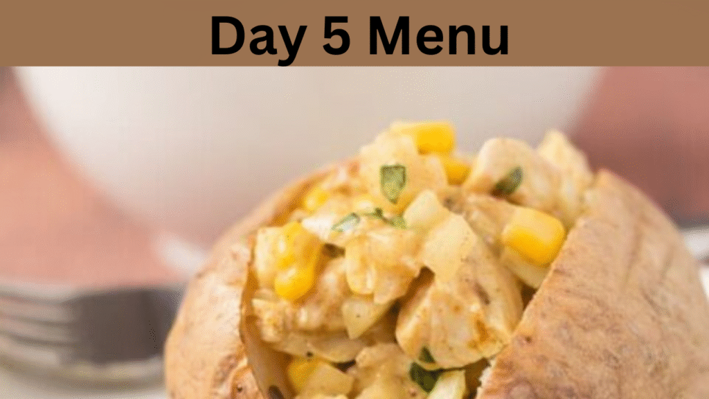 Day 5 Menu