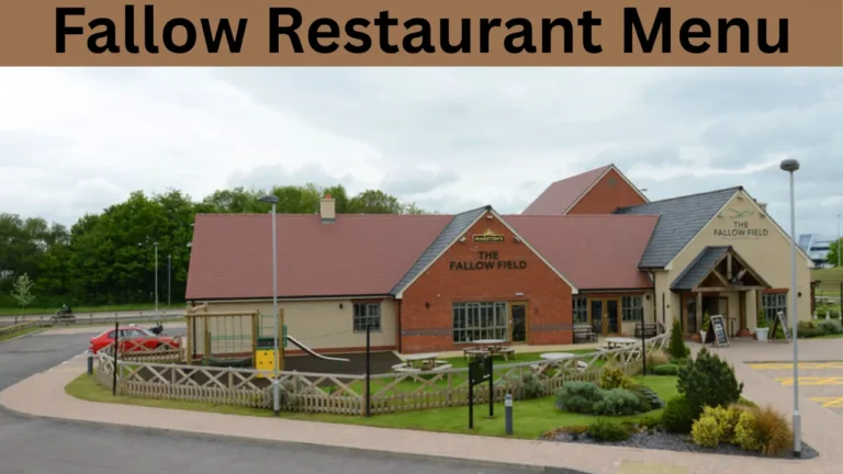 Fallow Restaurant Menu