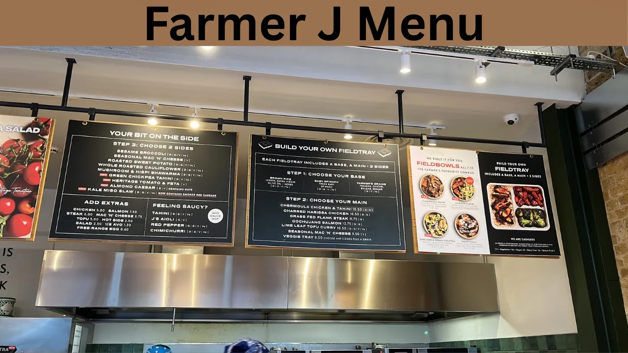 Farmer J Menu