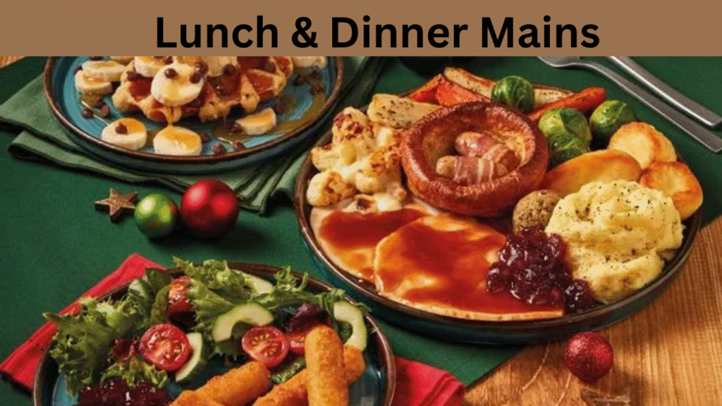 Lunch & Dinner Mains