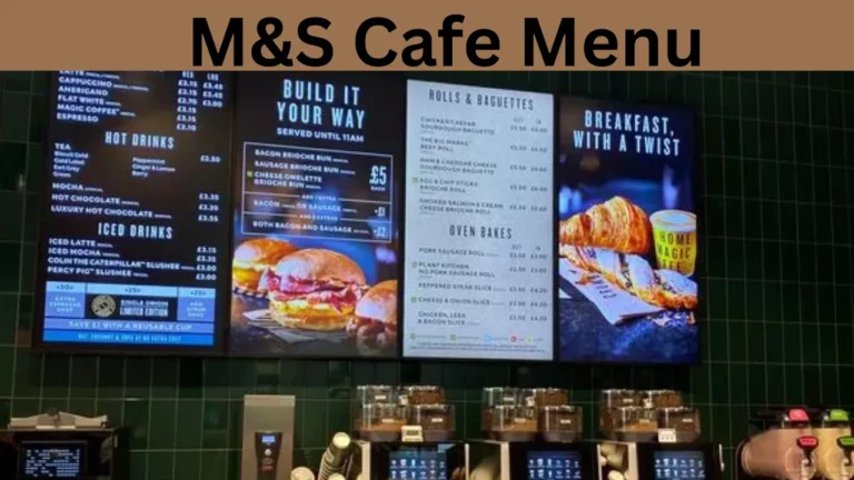 M&S Cafe Menu