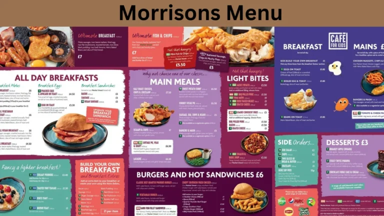 Morrisons Menu