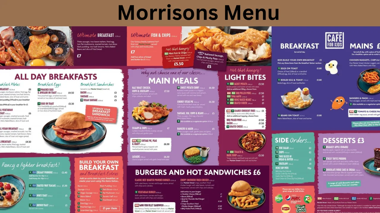 Morrisons Menu