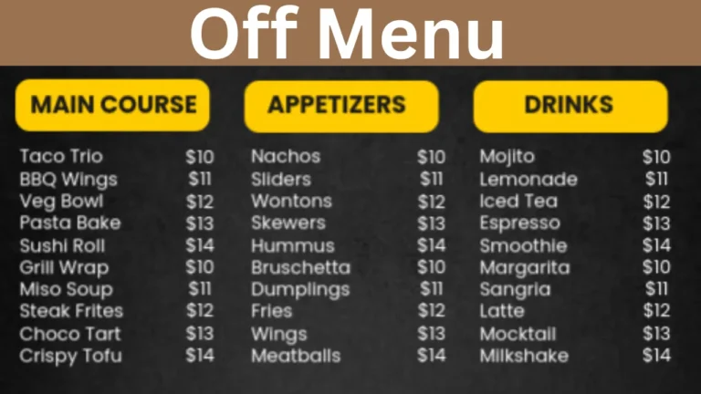 Off Menu