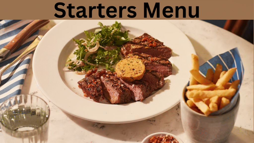 Starters Menu