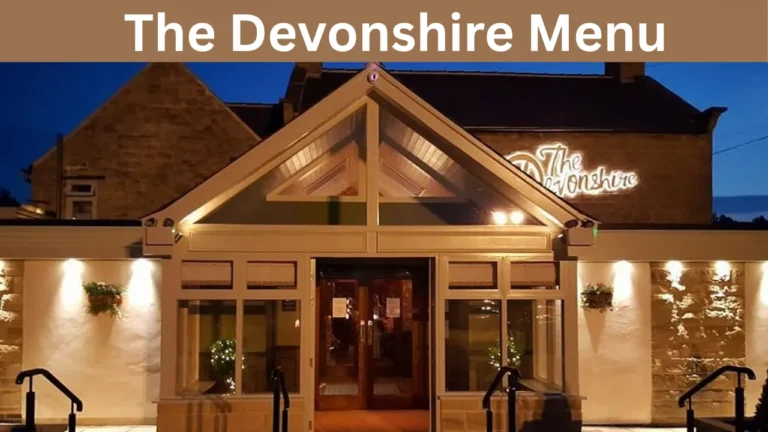 The Devonshire Menu