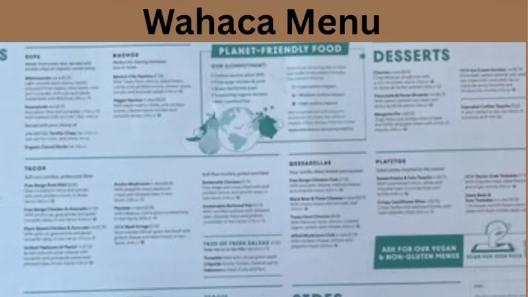 Wahaca Menu