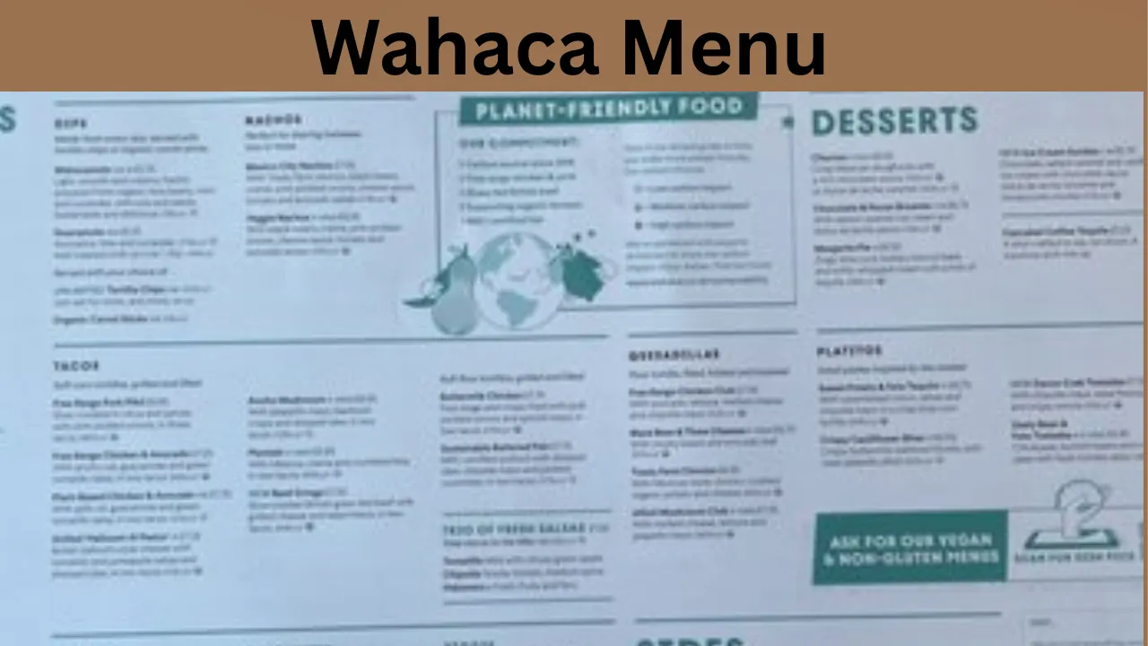 Wahaca Menu