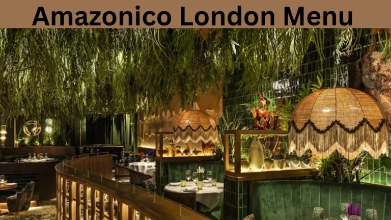Amazonico London Menu