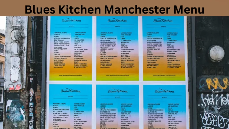 Blues Kitchen Manchester Menu