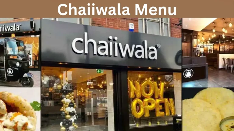 Chaiiwala Menu
