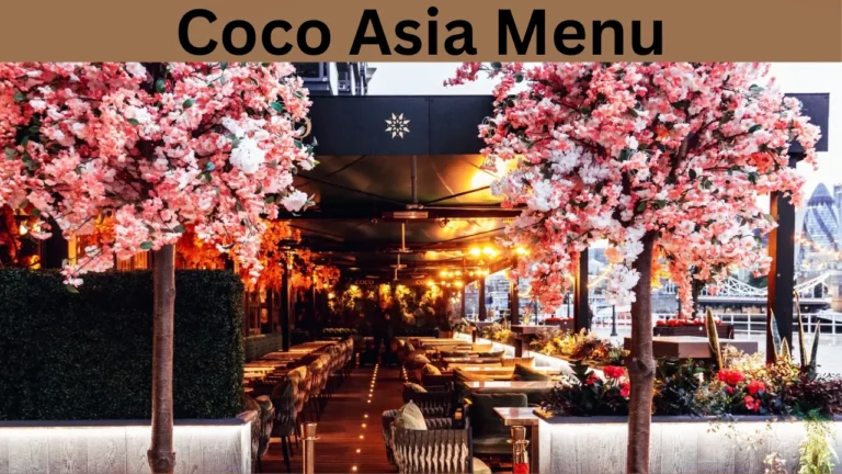 Coco Asia Menu