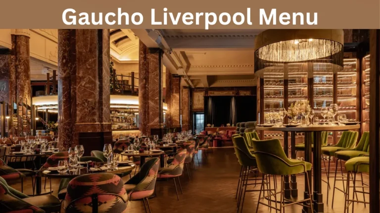 Gaucho Liverpool Menu