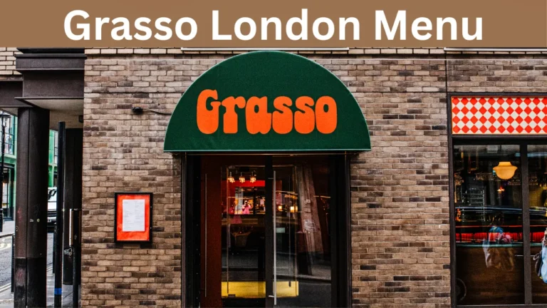 Grasso London Menu