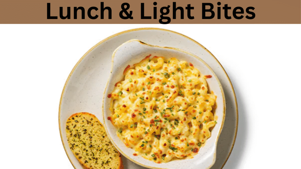 Lunch & Light Bites