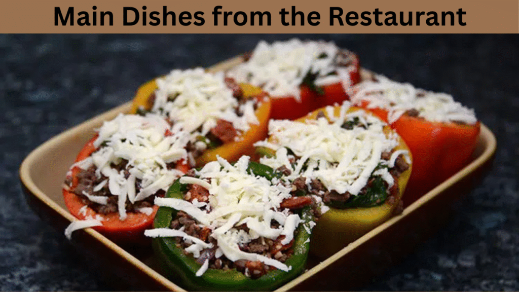 Main Dishes from the Restaurant