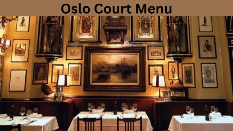 Oslo Court Menu