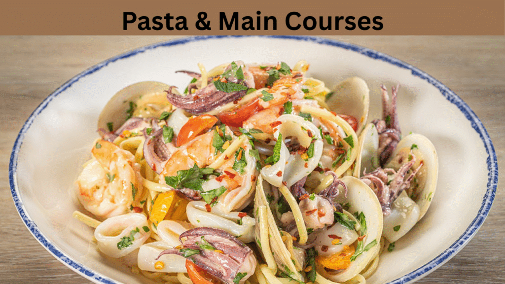 Pasta & Main Courses