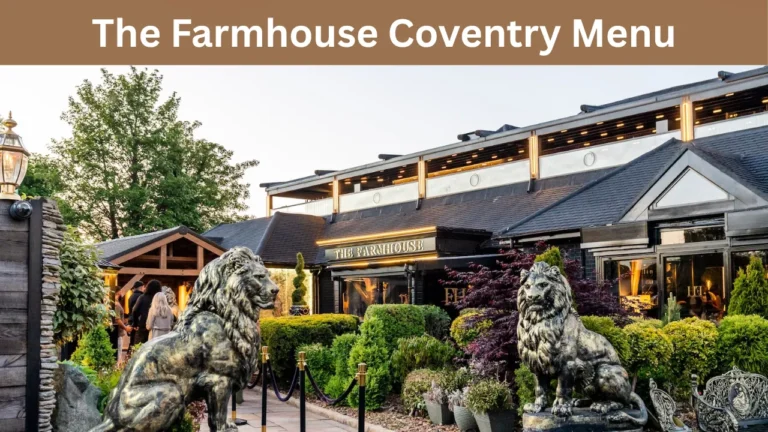 The Farmhouse Coventry Menu