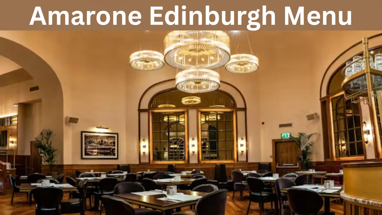 Amarone Edinburgh Menu