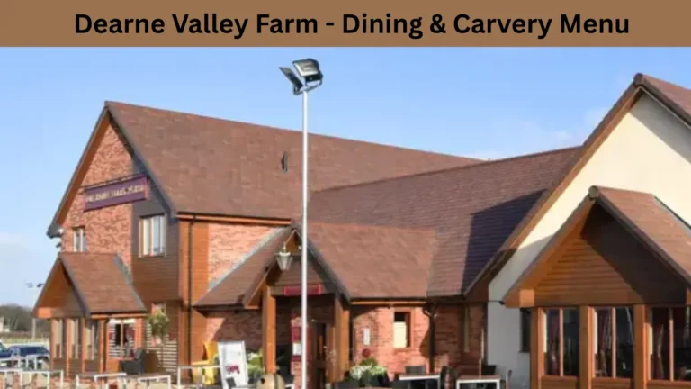 Dearne Valley Farm - Dining & Carvery Menu
