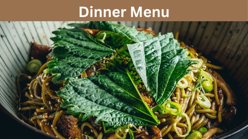 Dinner Menu