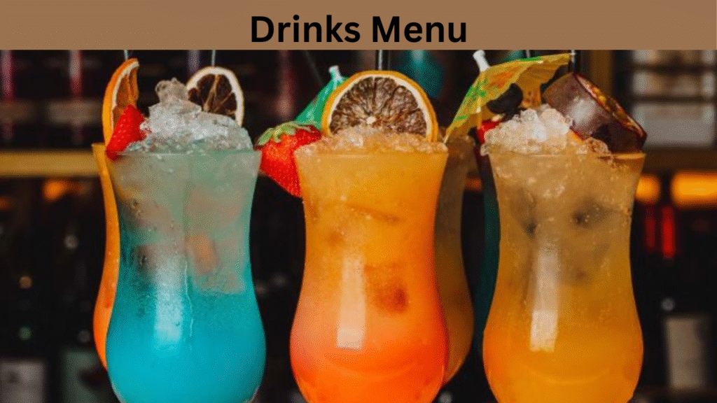 Drinks Menu