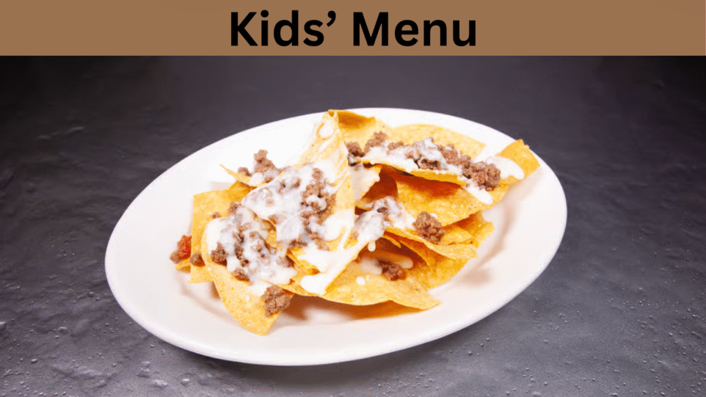 Kids’ Menu