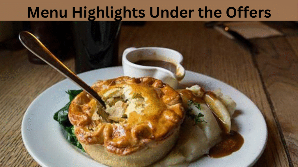Menu Highlights Under the Offers