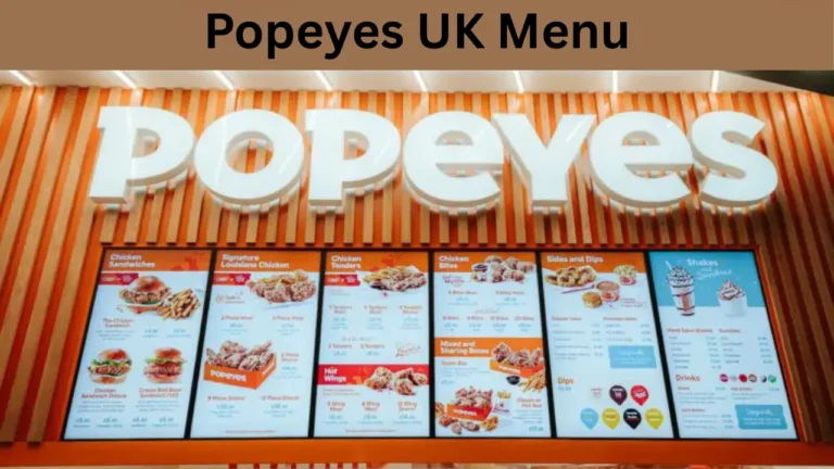 Popeyes UK Menu
