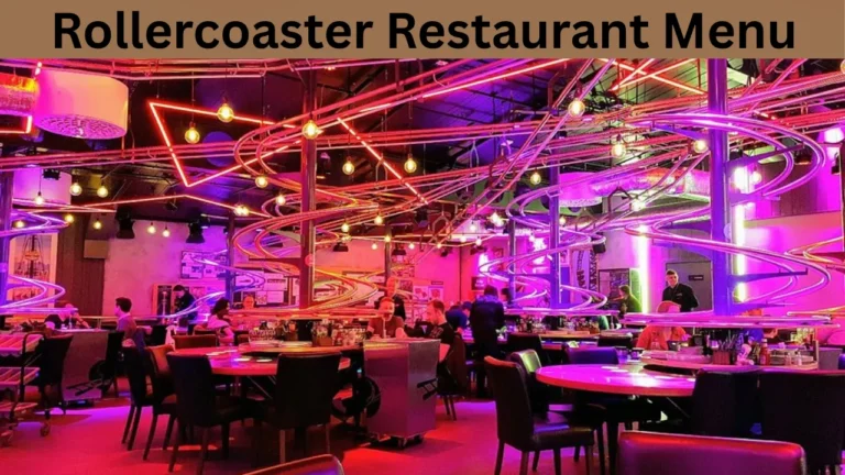 Rollercoaster Restaurant Menu