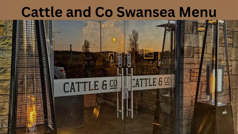 Cattle and Co Swansea Menu