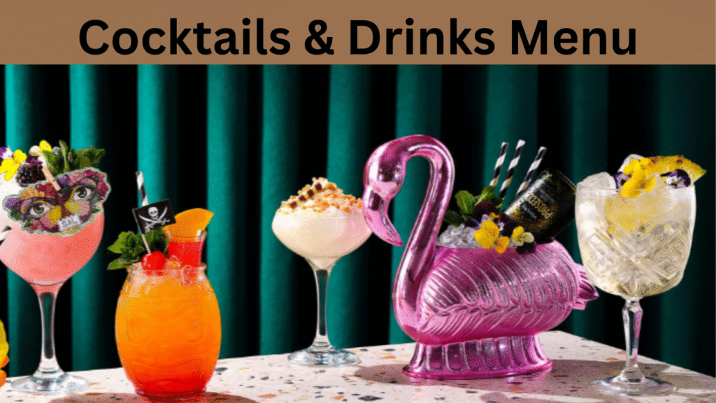 Cocktails & Drinks Menu