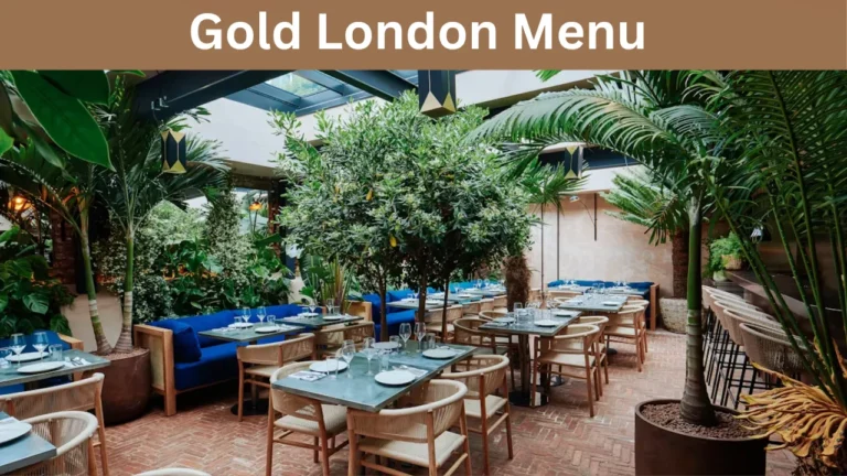 Gold London Menu