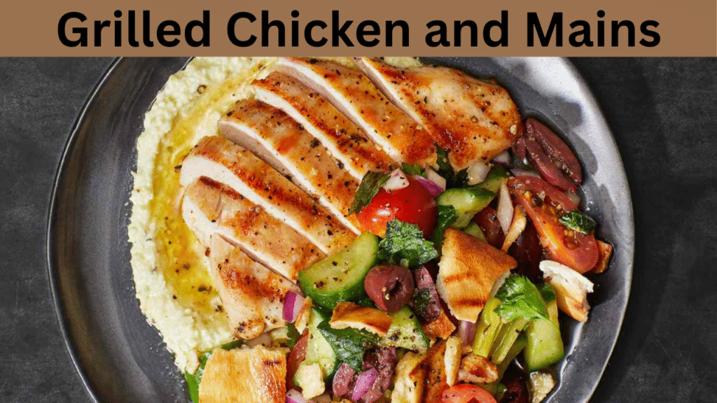 Grilled Chicken and Mains