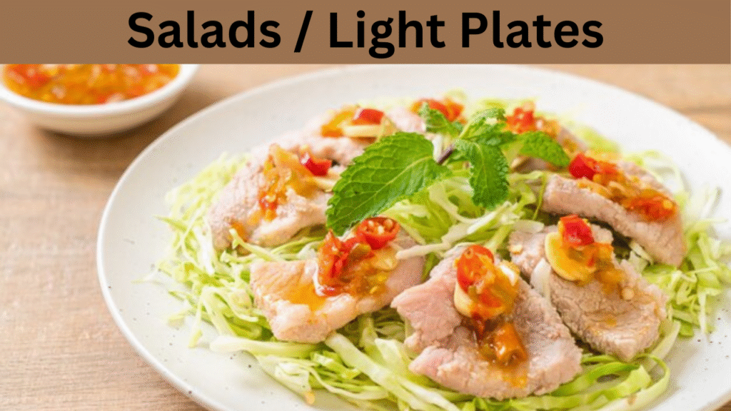 Salads  Light Plates