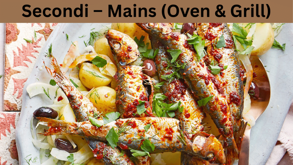 Secondi – Mains (Oven & Grill)