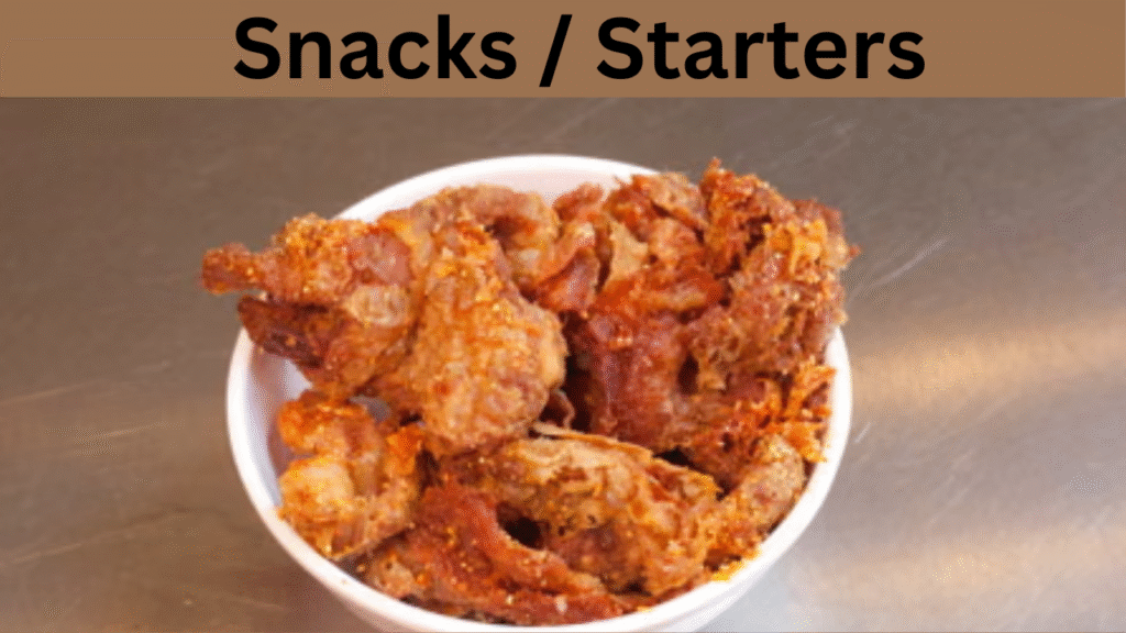Snacks  Starters