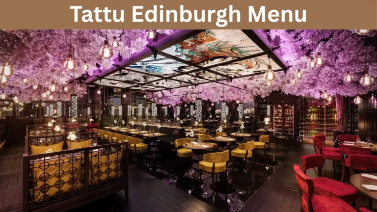 Tattu Edinburgh Menu