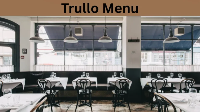 Trullo Menu