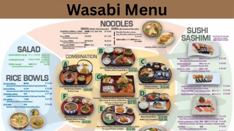 Wasabi Menu
