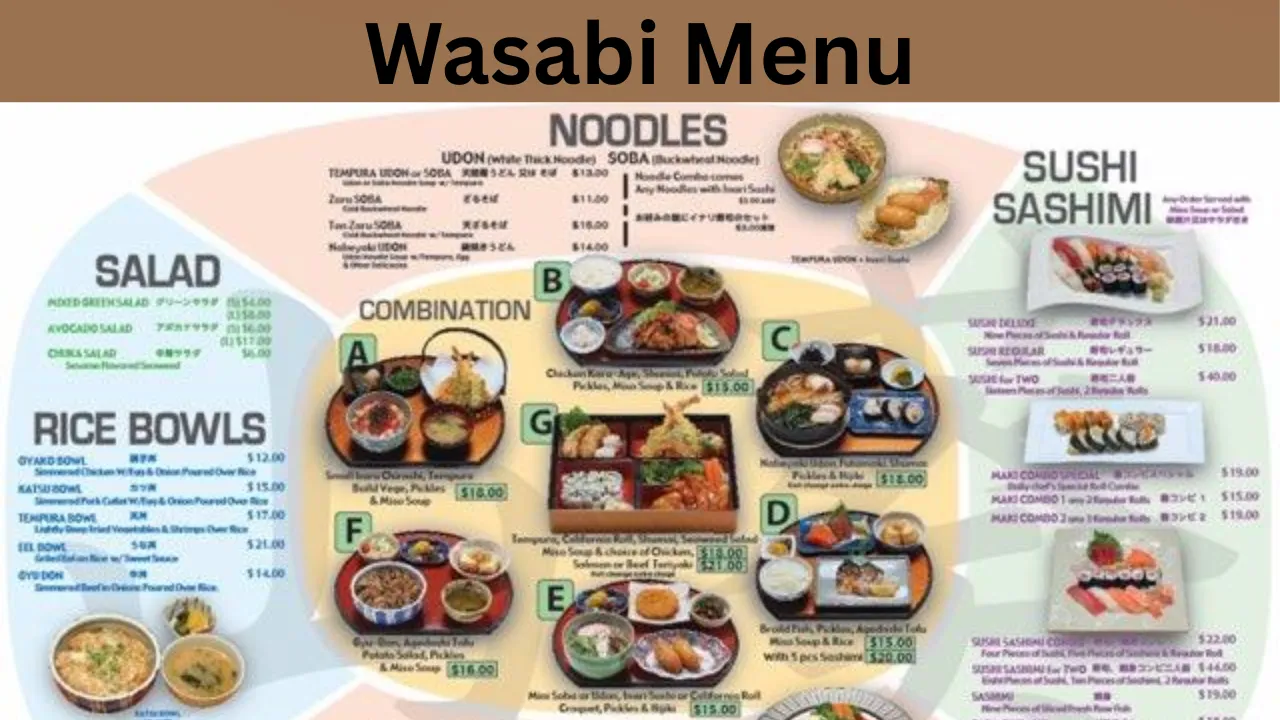 Wasabi Menu