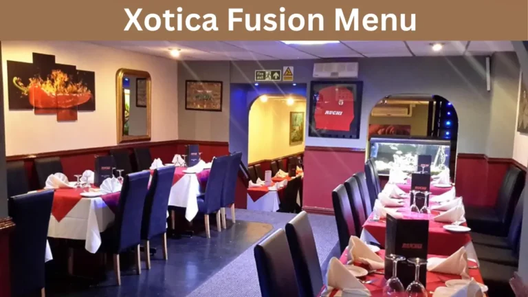 Xotica Fusion Menu