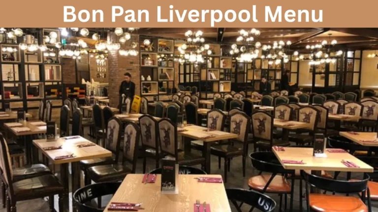 Bon Pan Liverpool Menu