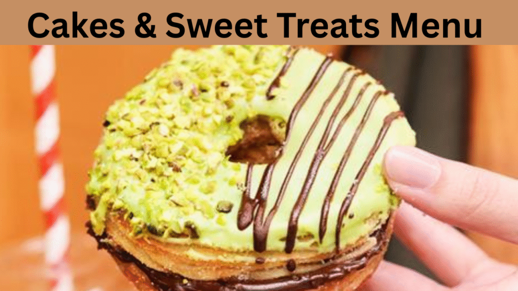 Cakes & Sweet Treats Menu