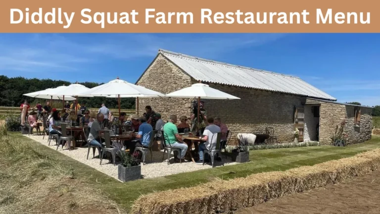 Diddly Squat Farm Restaurant Menu