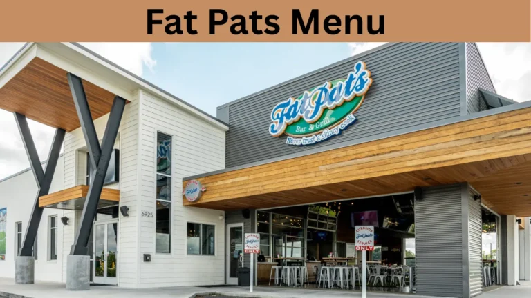 Fat Pats Menu